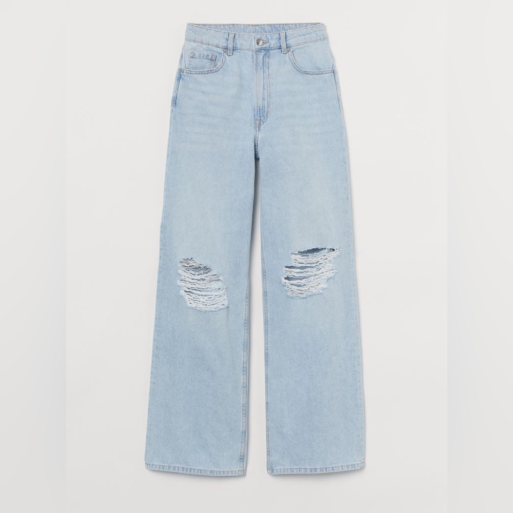 H&M NWT Wide leg High Waisted Jeans